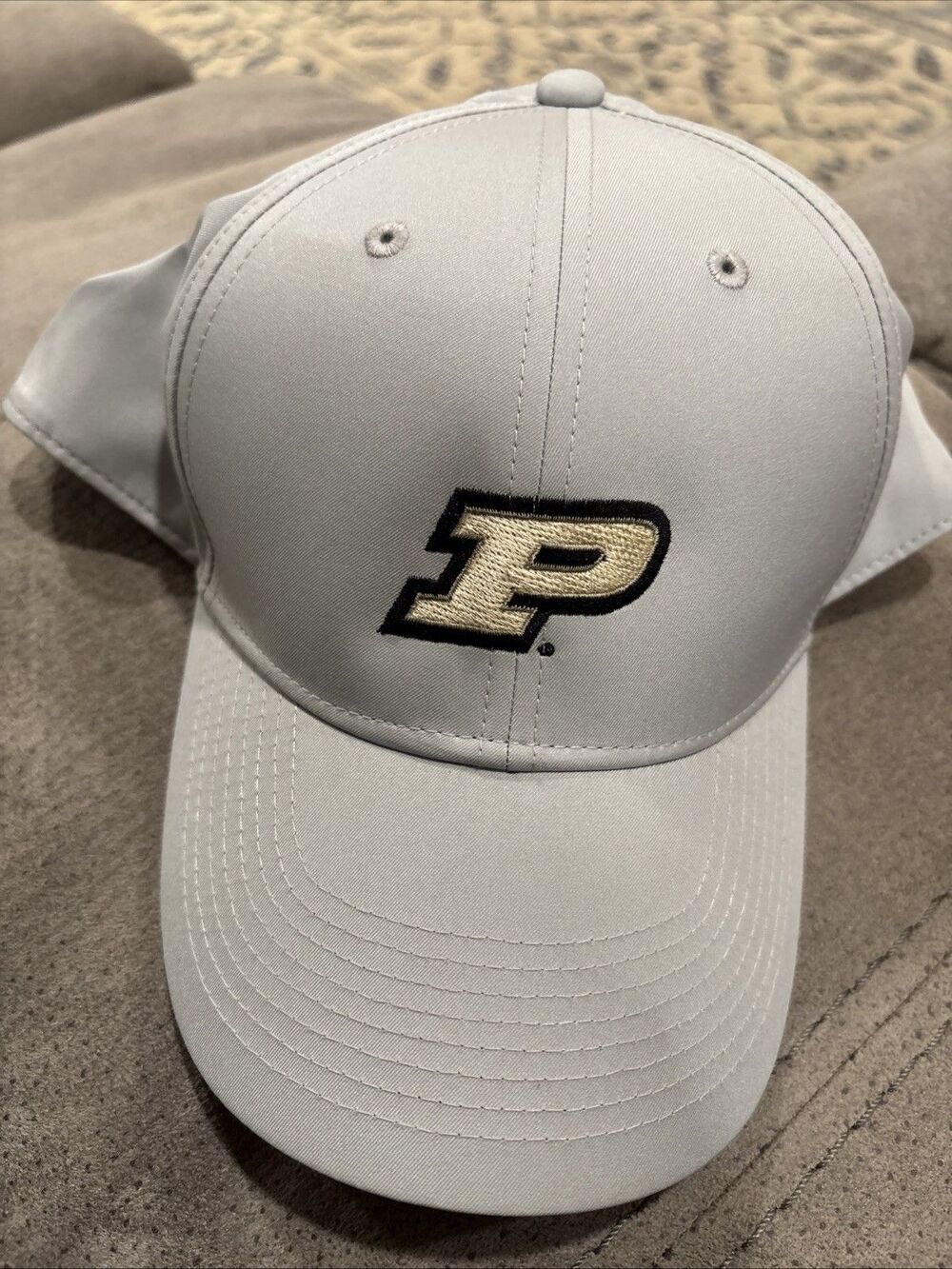 Nike Legacy 91 Dri-Fit Gray Baseball Cap Purdue Boilermakers EUC Boiler Up